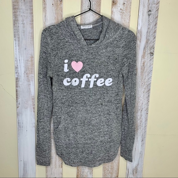 Grayson Threads 'I <3 Coffee' Hooded Long Sleeve - Picture 1 of 8